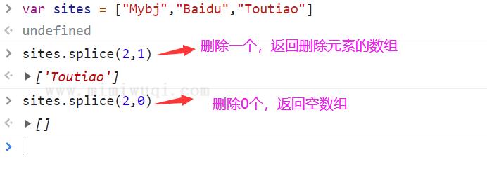 JavaScript splice() 方法 1 JavaScript splice() 方法 1