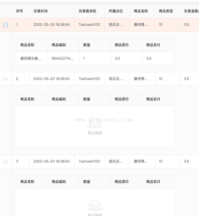 vue antd UI table表格实现展开单行与展开多行共存 1 vue antd UI table表格实现展开单行与展开多行共存 1