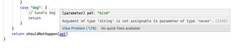 TypeScript 的 never 类型 1 TypeScript 的 never 类型 1
