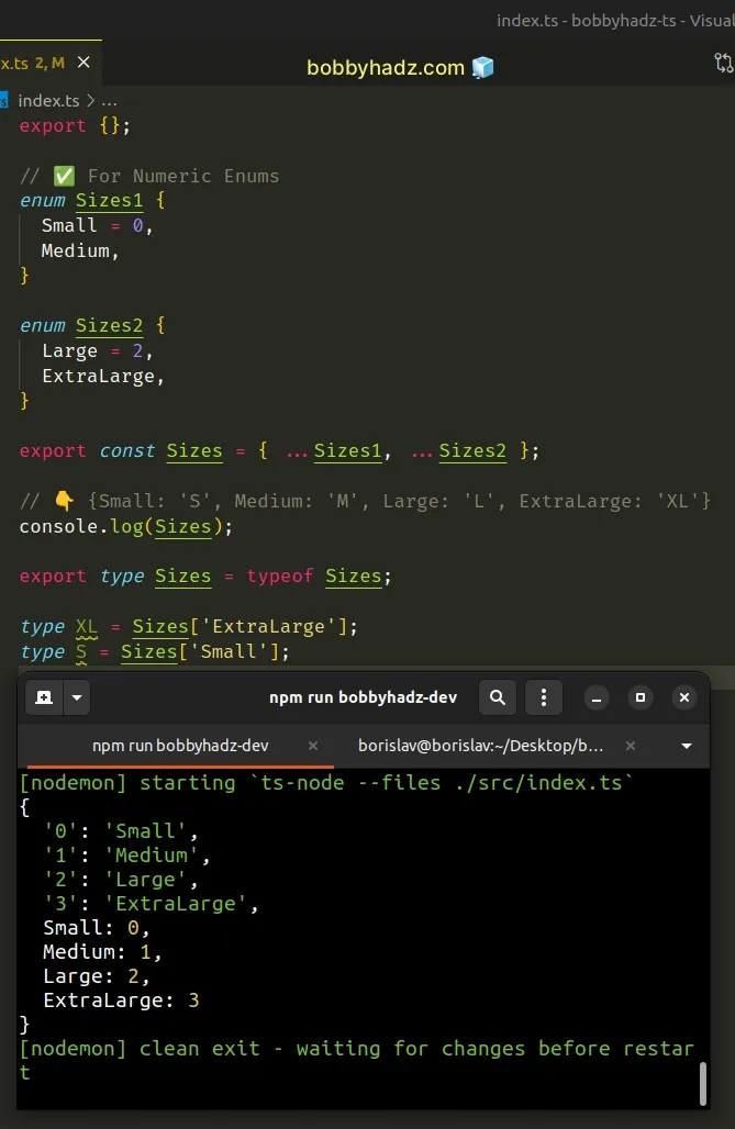 如何在TypeScript中合并枚举? 1 如何在TypeScript中合并枚举? 1